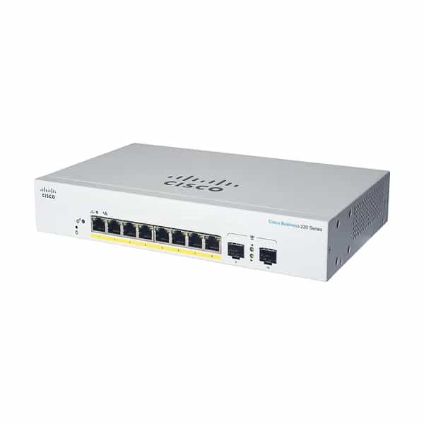 Switch Cisco CBS220-8P-E-2G 8 Puertos Gigabit PoE + 2 SFP