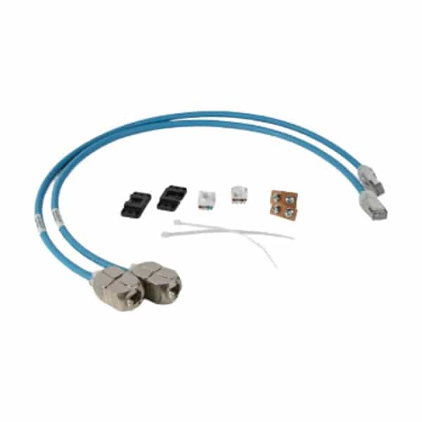 Patchcord Siemon Cat 6A S/FTP RJ45 T568B azul 0.5 m 28AWG LSOH ILC-TB-0-5M06