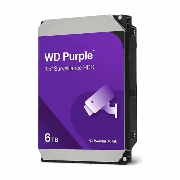 Disco Interno HDD WESTERN DIGITAL Purple 6TB 3.5" SATA 3.0 5400rpm