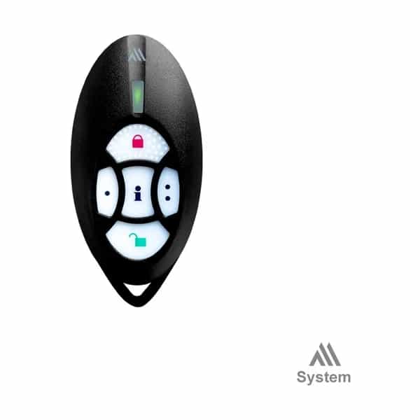 Control remoto bidireccional 5 botones Paradox REM2M negro