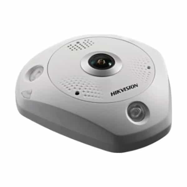 Cámara IP fisheye Hikvision DS-2CD63C5G0-IVS (D) 360° lente 1.29mm