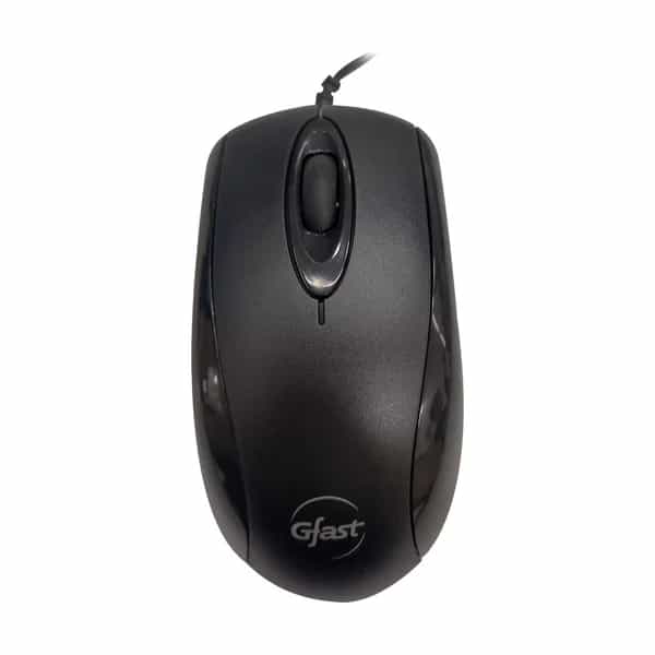 Mouse óptico GFAST MO-383 USB con scroll Negro