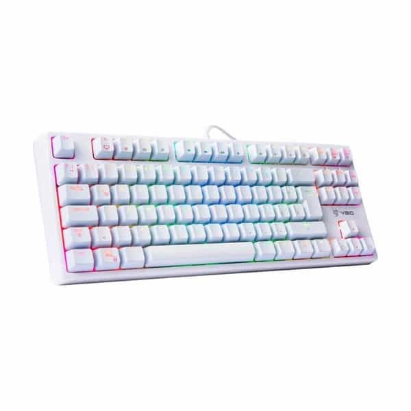 Teclado mecánico VSG Alnitak TKL 80% RGB blanco switch Red VG-KM982-WHT-RED
