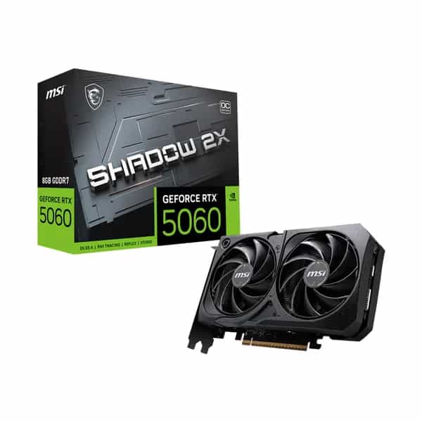 Placa De Video MSI Nvidia Geforce RTX 5060 Shadow 2x OC 8gb GDDR7 912-V537-038
