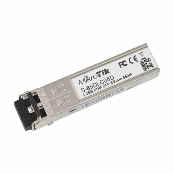 Módulo SFP MikroTik S-85DLC05D 1.25G multimodo 550 m 850nm LC doble