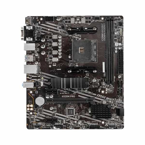 Motherboard MSI A520M PRO Micro-ATX socket AM4 para AMD Ryzen DDR4