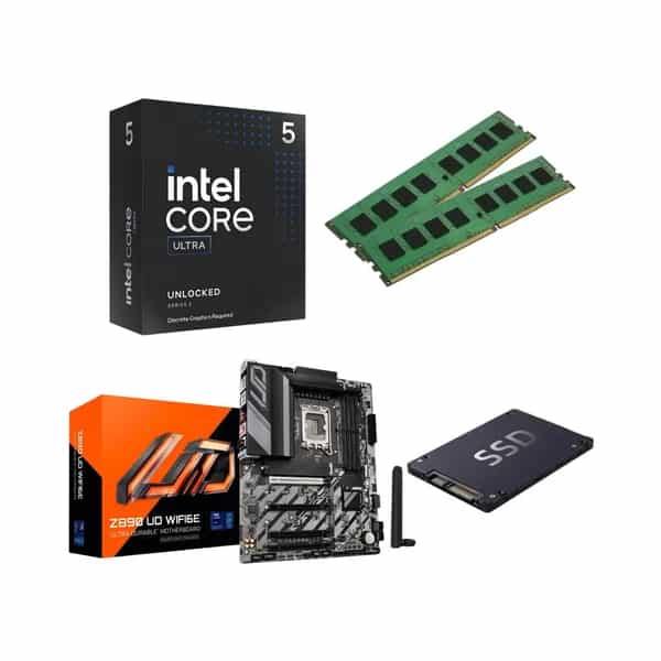 Combo de actualización Ecovision Core Ultra 5 245KF + Z890 + 32 GB DDR5 + SSD 1 TB (sin gabinete)