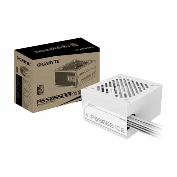 Fuente Gamer Gigabyte 650W Ice 80 Plus Silver ATX 3.0 White