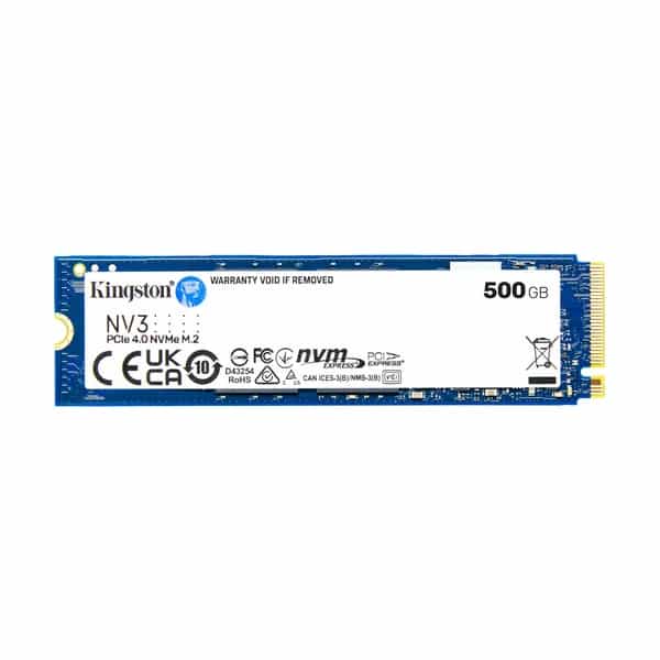 Disco SSD Kingston NV3 500GB M.2 NVMe PCIe 4.0 SNV3S/500G