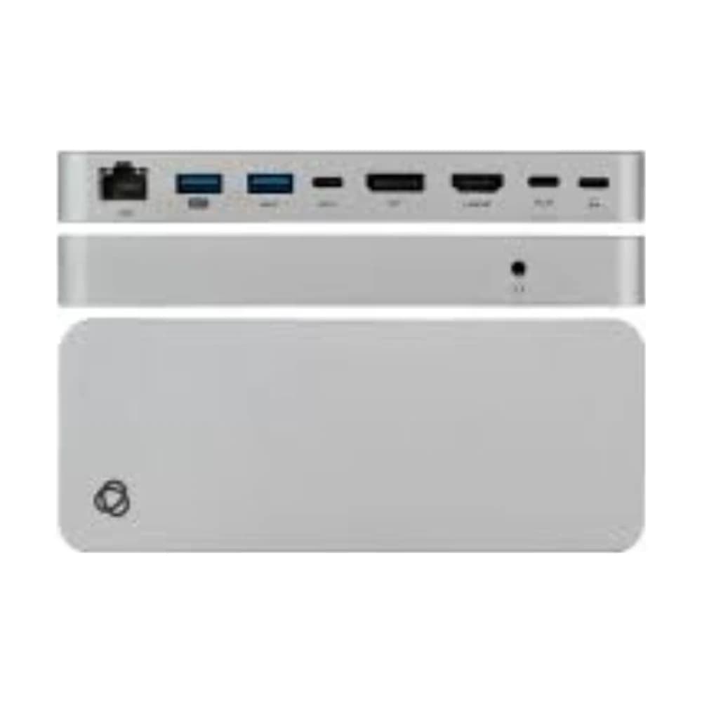 Docking station portátil Kramer KDOCK-5 USB-C a USB-C, HDMI, DP, RJ45, USB, PD y audio