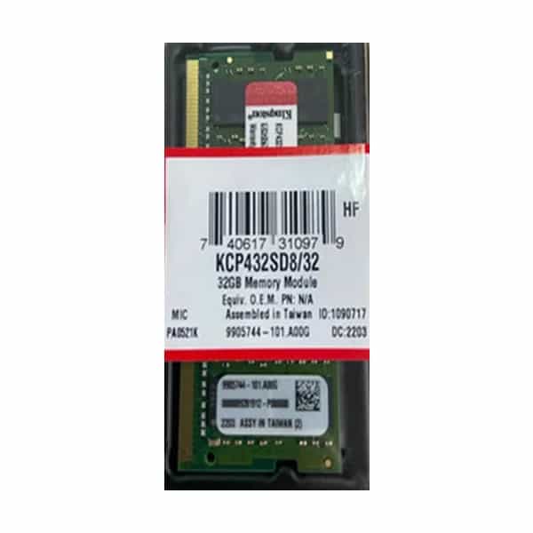 Memoria RAM Kingston 32GB DDR4 3200MHz sin ECC KCP432ND8/32