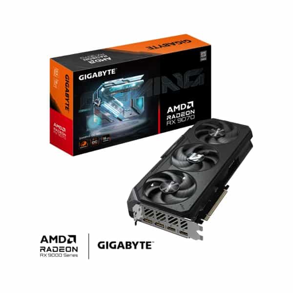 Placa de Video GIGABYTE AMD Radeon RX 9070 GAMING OC 16GB