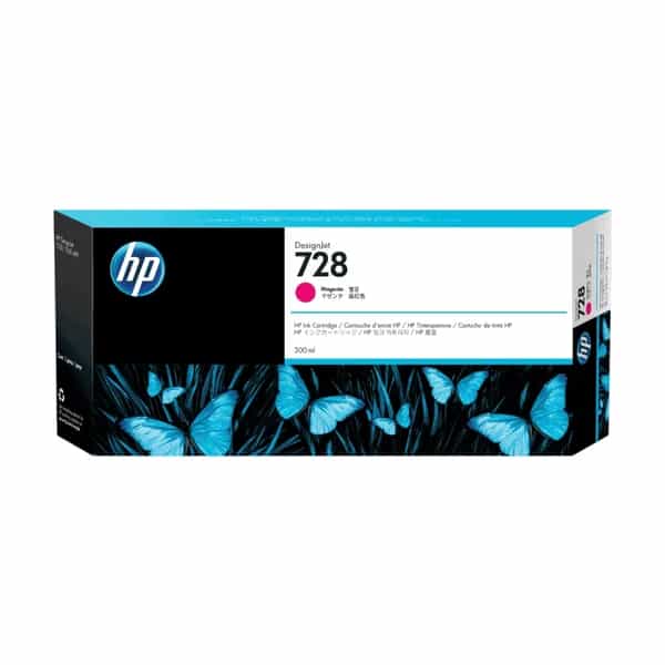 Cartucho de tinta HP 728 Magenta 300 ml F9K16A