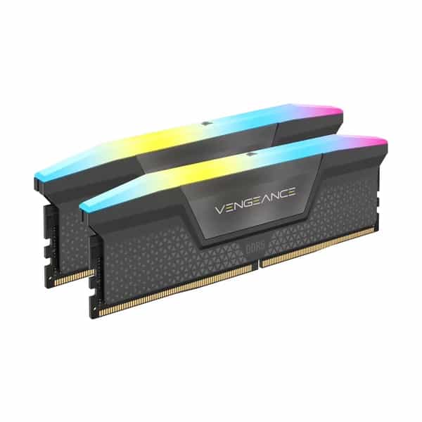Memoria Ram UDIMM Corsair VENGEANCE 32GB DDR5 6000MHz CL30 1.40V (2 x 16GB) Negro RGB