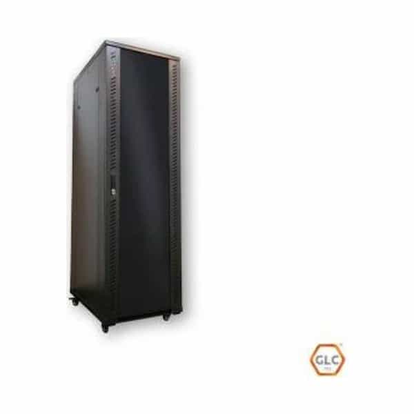 Rack GLC 40U 800 mm de profundidad puerta de vidrio desarmado GLC-RACKP-40U-800