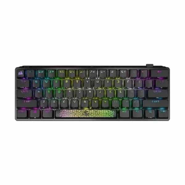 Teclado Corsair K70 PRO Mini Wireless RGB 60 Mecánico Cherry MX Black PBT