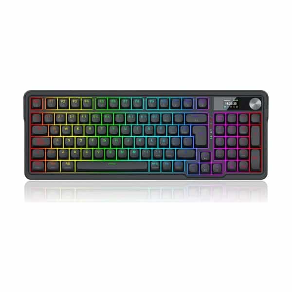 Teclado Inalámbrico Redragon Eisa LCD K719 Negro