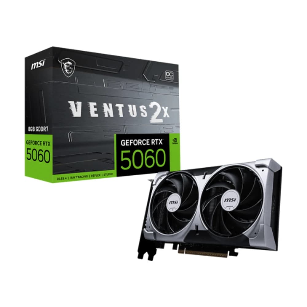 Placa de video MSI GeForce RTX 5060 8G VENTUS 2X OC
