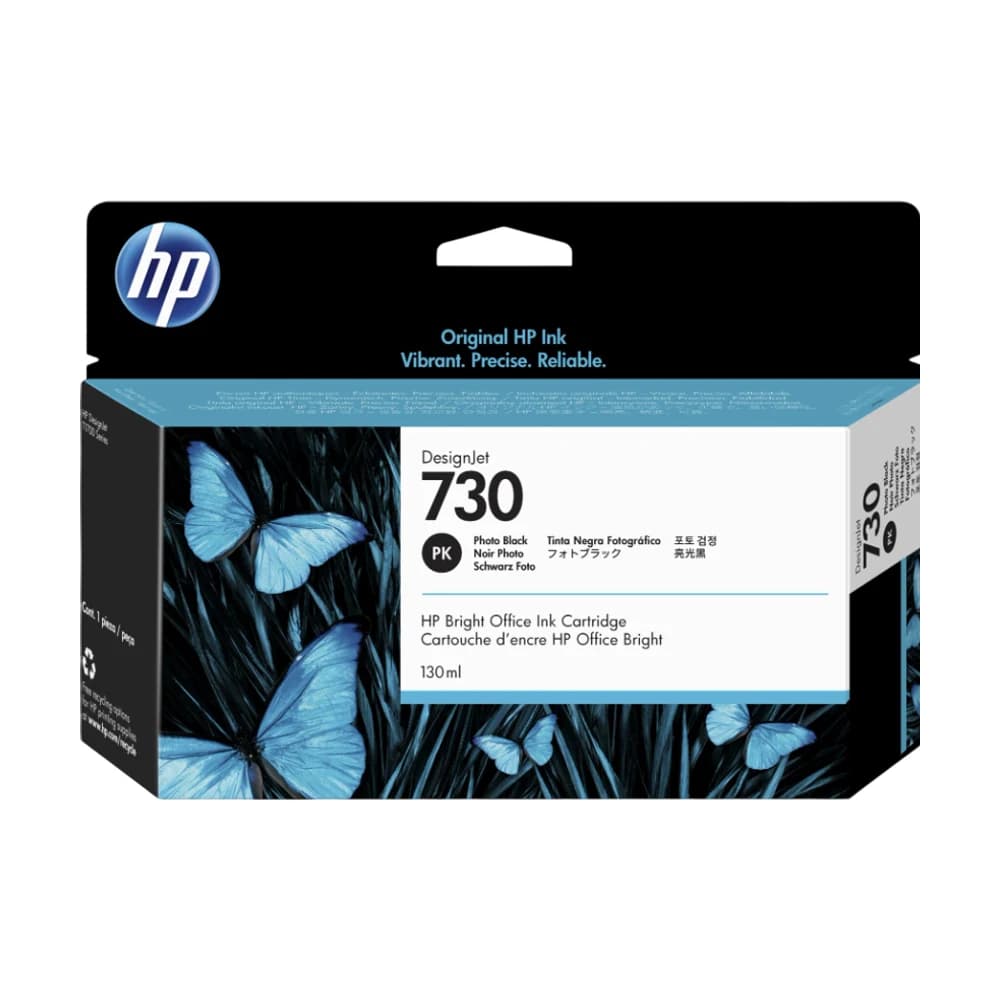 Cartucho de tinta HP 730 Negro fotográfico 130 ml P2V67A