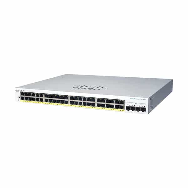 Switch Cisco CBS220 48 puertos Gigabit PoE 4 SFP 1G CBS220-48P-4G-AR