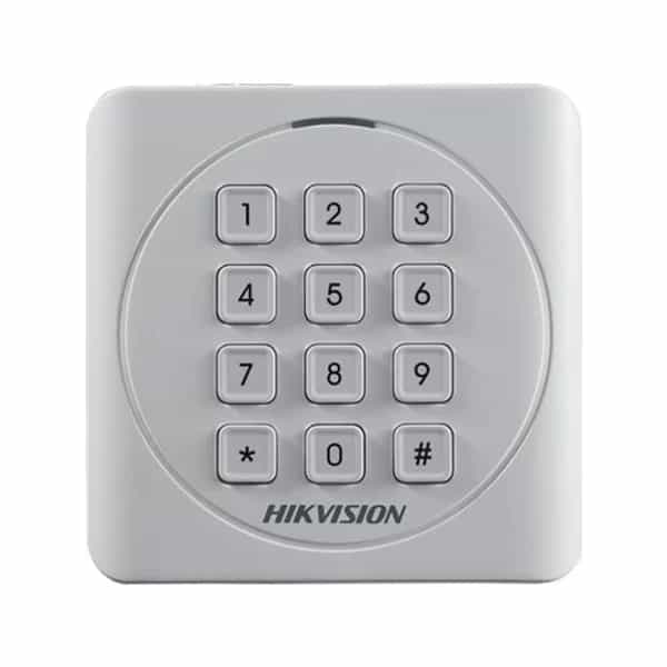 Lector de tarjetas Mifare Hikvision con teclado DS-K1801MK