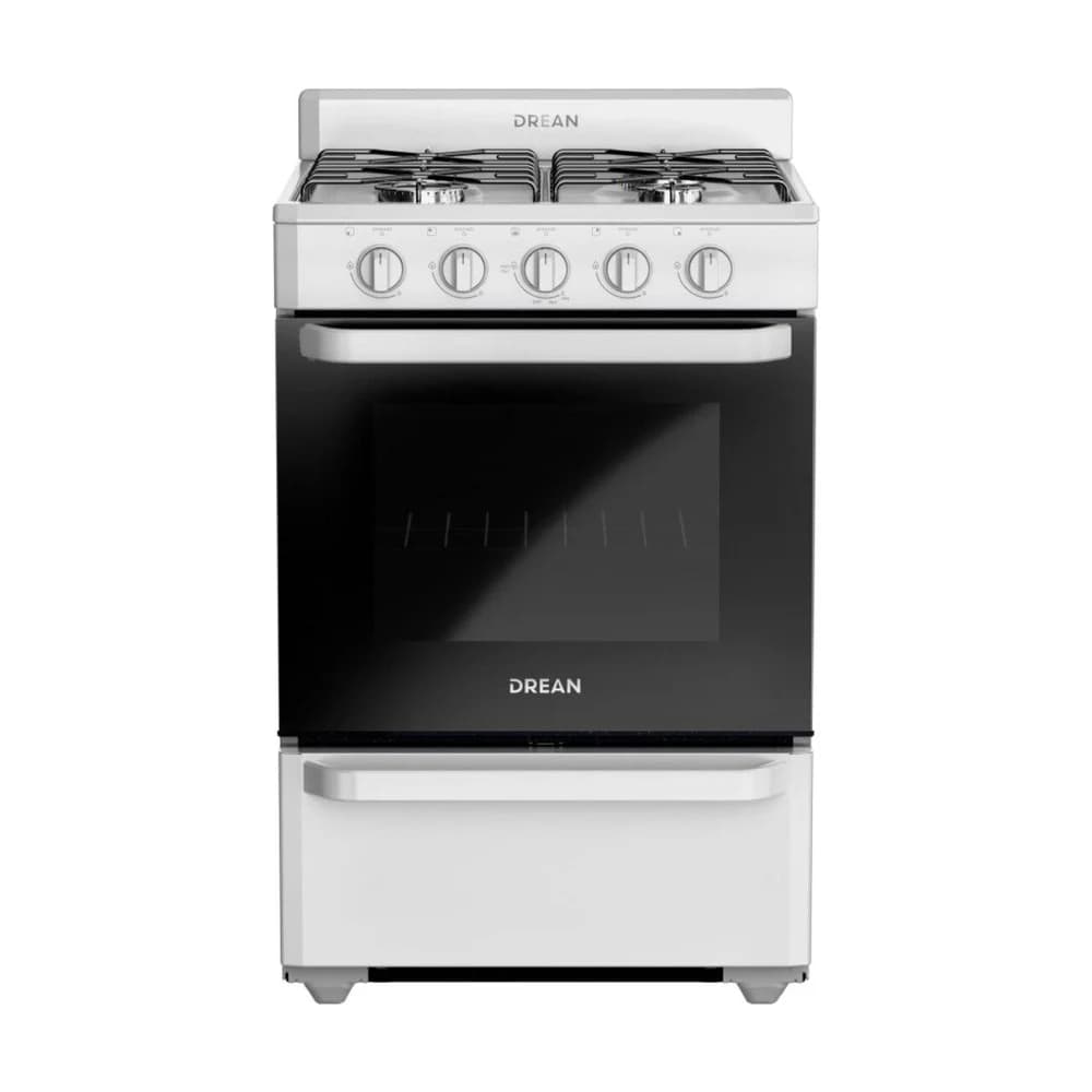 Cocina multigas Drean CD5602AB0 56 cm Blanca con horno de 74 litros