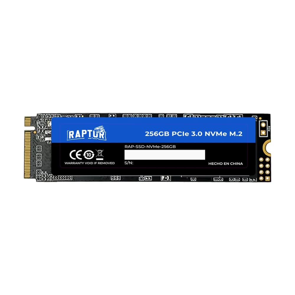 Disco SSD M.2 Raptor 256Gb Legacy NVMe PCIe 3.0