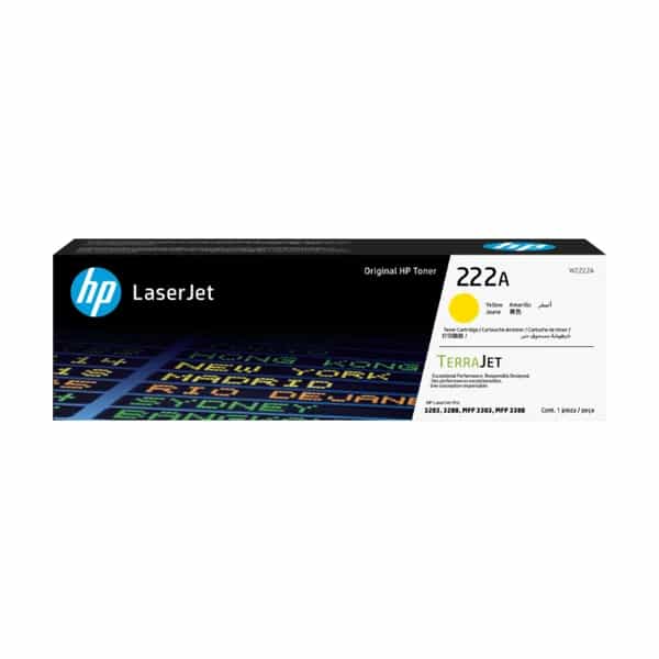 Tóner HP 222A Amarillo LaserJet W2222A