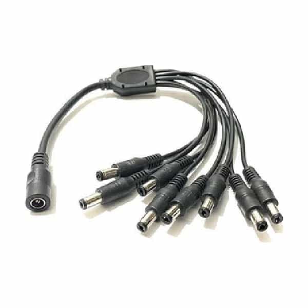 Cable adaptador de alimentación 12V dLux DL-1x8 para CCTV