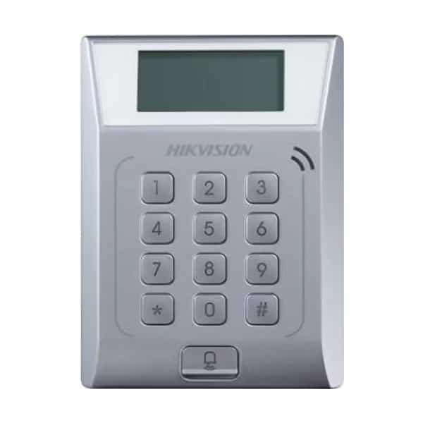Control de acceso autónomo Hikvision tarjeta Mifare y PIN 3.000 usuarios DS-K1T802M