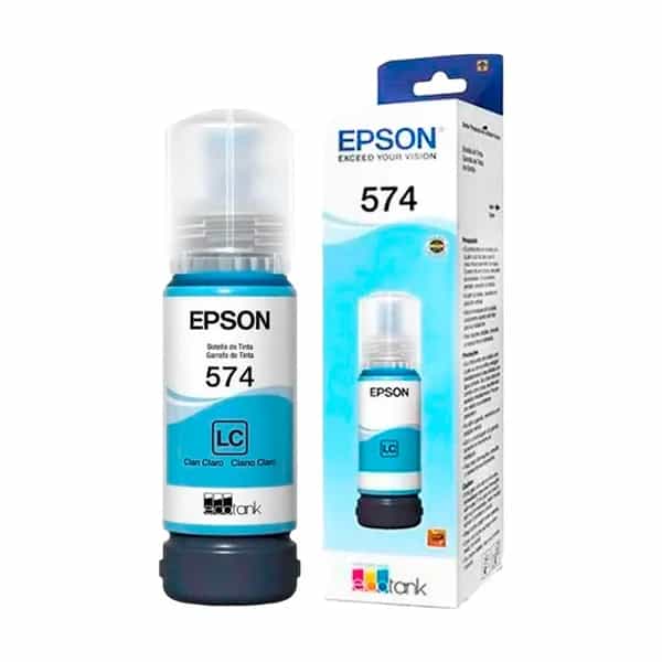 Botella de Tinta Epson 574 Cian claro