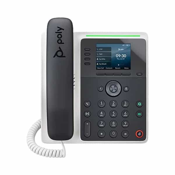 Teléfono de escritorio Multimedia Poly Edge E220 IP habilitado para PoE - 82M87AA