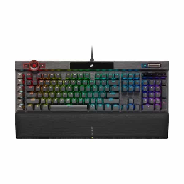 Teclado mecánico Corsair K100 RGB switch OPX Black CH-912A01A-NA