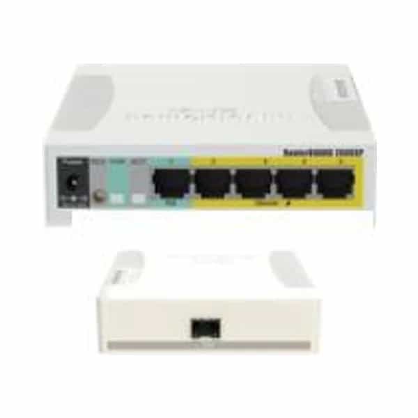 Switch MikroTik RB260GSP 5 puertos Gigabit PoE Smart + 1 SFP CSS106-1G-4P-1S