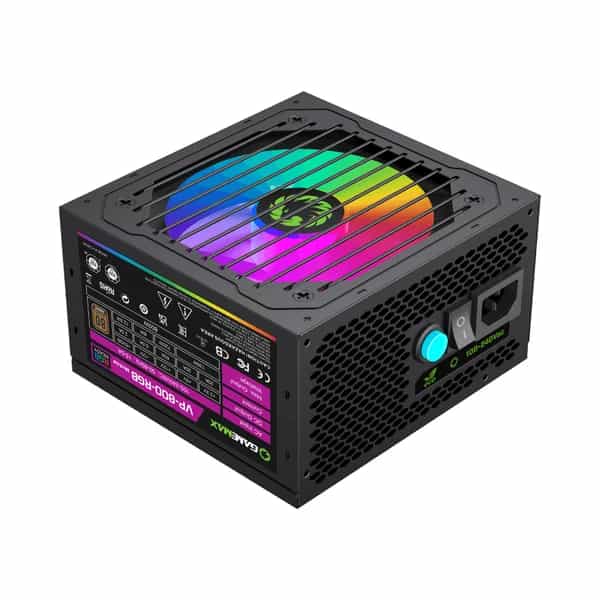Fuente 800W GameMax 80 Plus Bronze VP-800-M-RGB