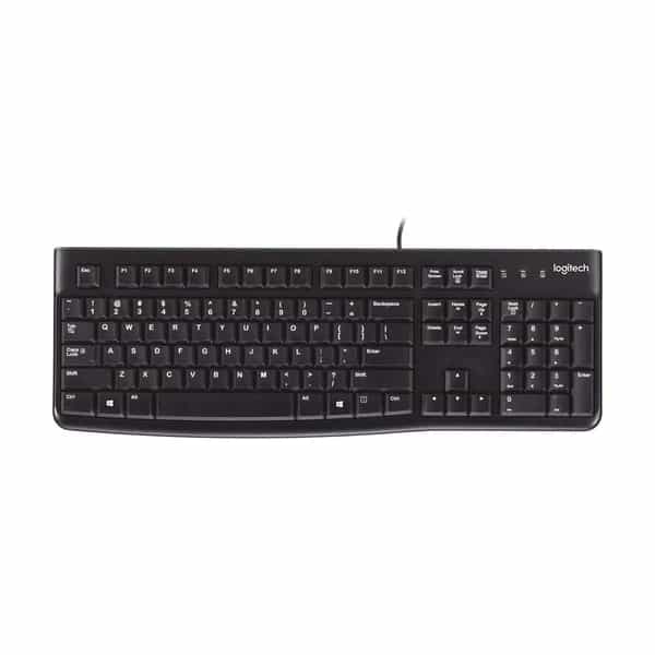 Teclado con Cable Logitech K120 Negro