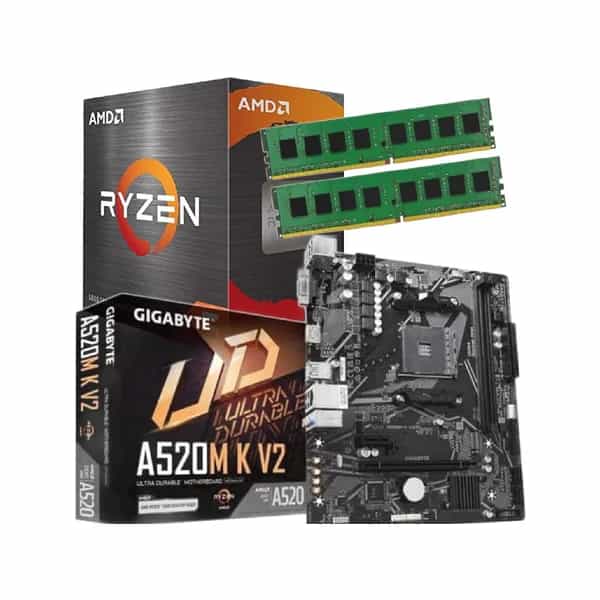 Combo de actualización Ecovision Ryzen 5 5600G + A520M + 16 GB DDR4 (sin gabinete)