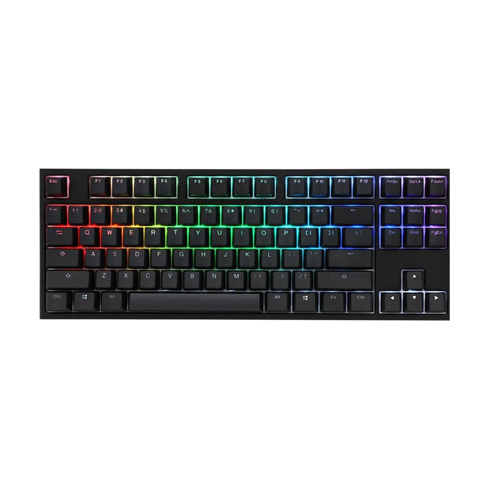Teclado Gamer Ducky One 2 RGB Tkl Black Kailh Jade Switch Double Shot PBT Mecánico