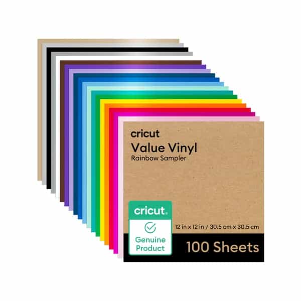 Vinilo permanente Cricut Value Arcoíris 100 unidades 2010888