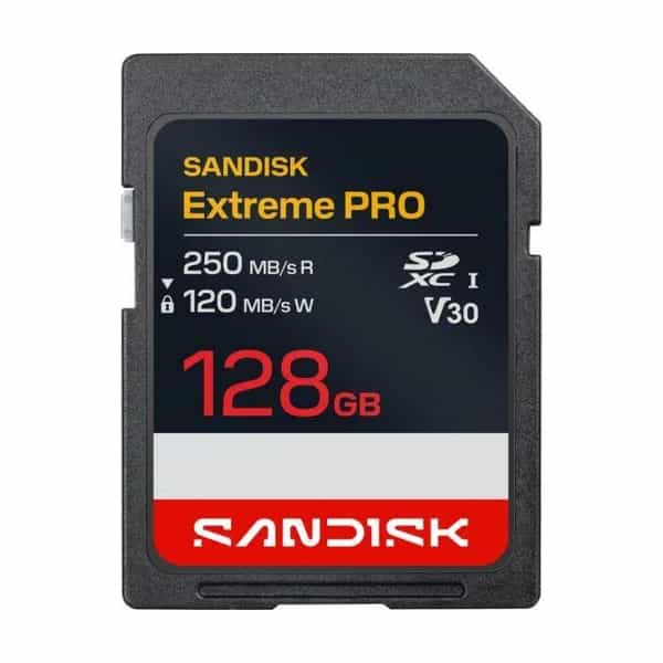 Tarjeta de memoria SD SanDisk Extreme PRO 128 GB 250 MB/s SDSDXXJ-128G-GSCIN