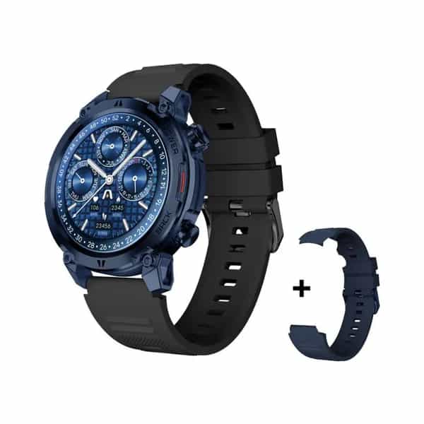 Smartwatch Argomtech C70 Blue aluminio pantalla 1.39" 2 correas Black y Blue