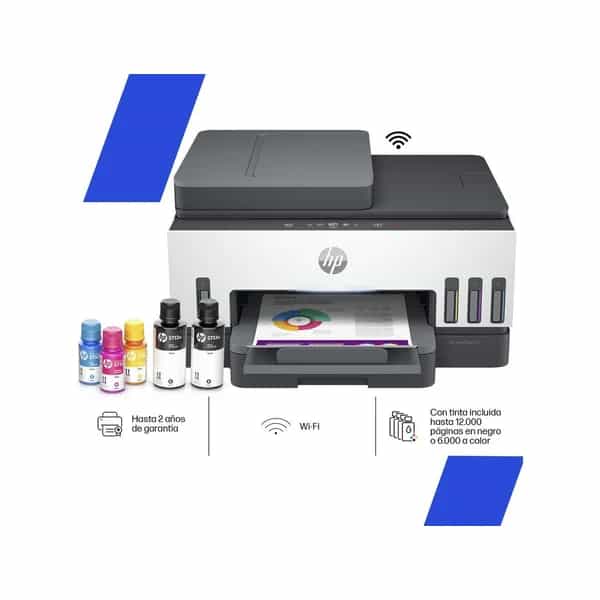 Impresora multifunción HP Smart Tank 790 con fax, ADF y dúplex Wi-Fi 4WF66A