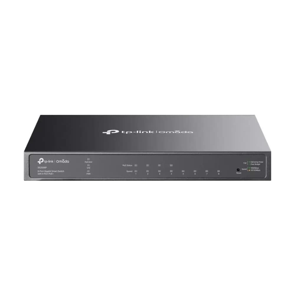 Switch TP-Link Omada Smart 8 puertos Gigabit 4 PoE+ TL-SG2008P