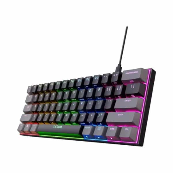 Teclado Trust Acira Mini Gaming ES GXT867