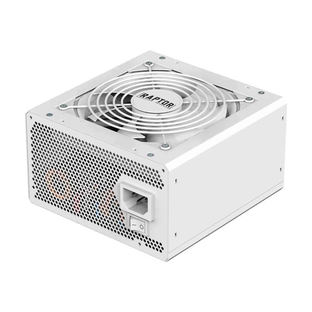 Fuente Raptor Volt 800W 80 Plus Gold Full Modular PCIe 5.1 Blanca