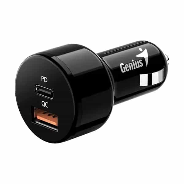 Cargador Genius PD-36AC para Auto USB-A / USB-C 36W