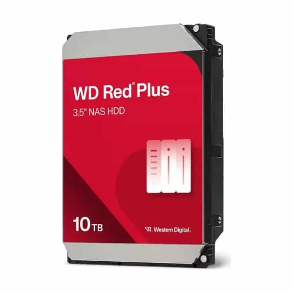Disco rígido NAS Western Digital Red Plus 10 TB 7200 RPM 512 MB WD100EFGX