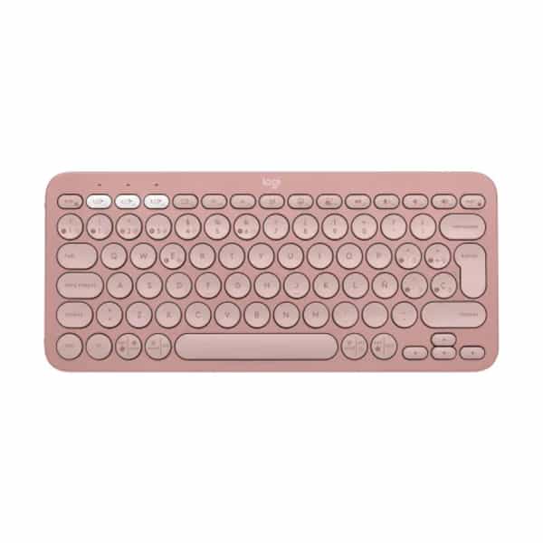Teclado Bluetooth Logitech Pebble Keys 2 K380s multidispositivo Rosa 920-011785