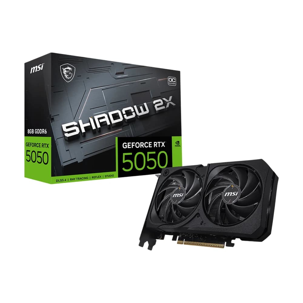 Placa de Video MSI NVIDIA Geforce RTX 5050 8G SHADOW 2X OC