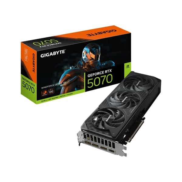 Placa de video Gigabyte RTX 5070 Windforce OC SFF 12GB GV-N5070WF3OC-12GD